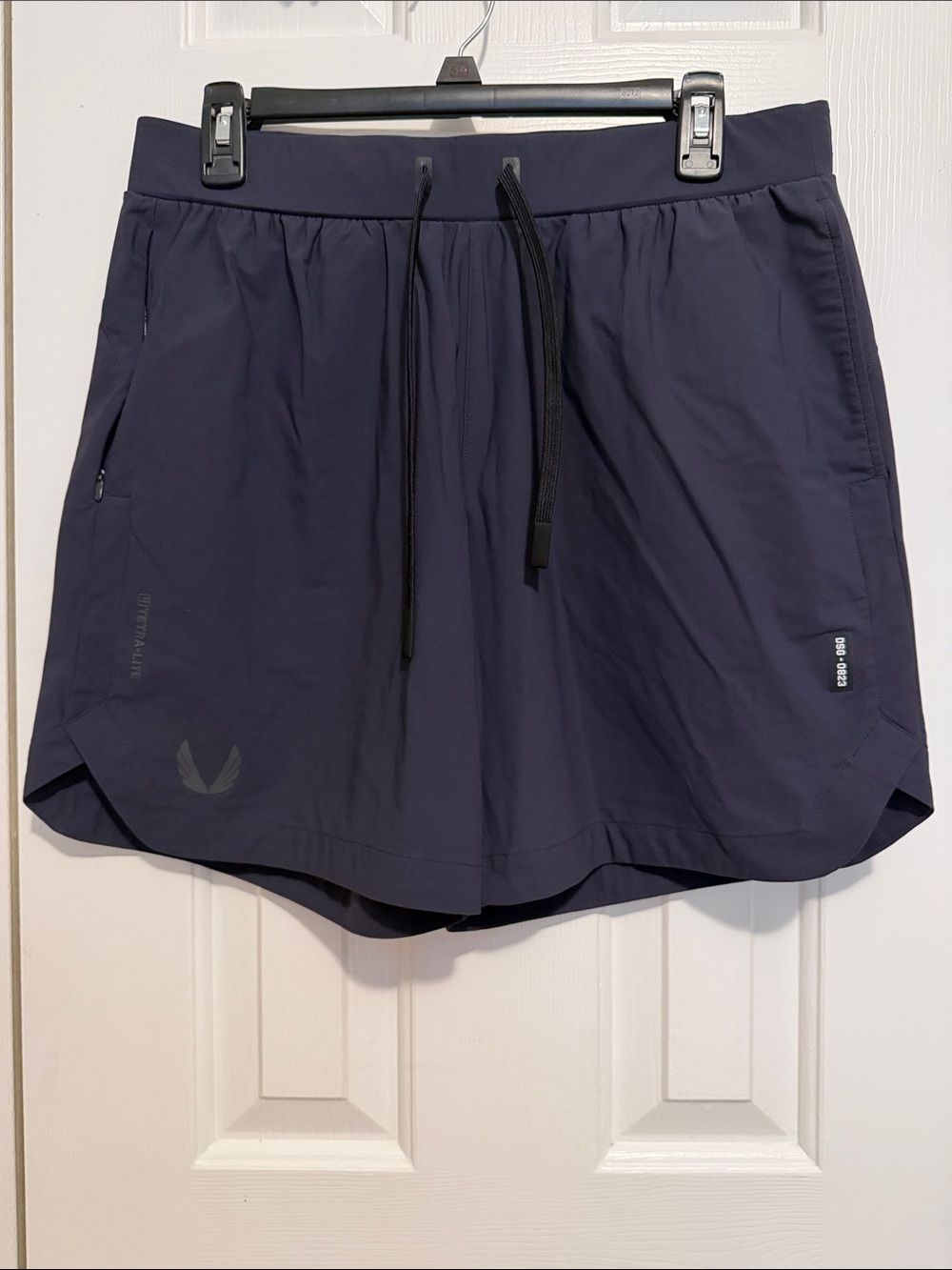 ASRV Men's Navy Drawstring Athletic Shorts